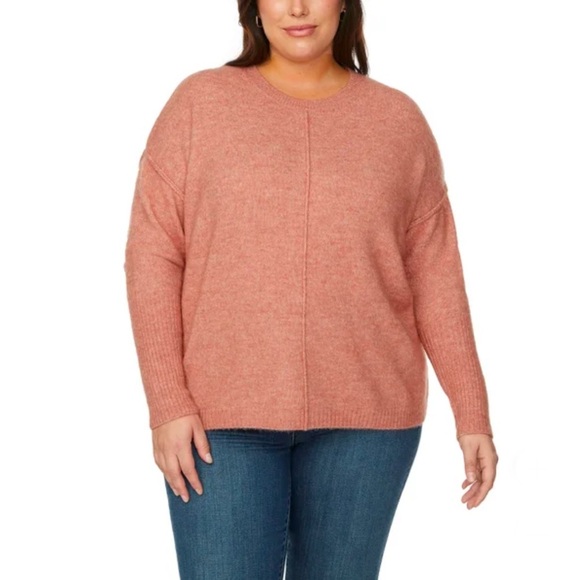 Legendary Outfitters Ladies' Cozy Knit Sweater Heather Rose Crewneck Sweater XXL - Picture 3 of 7